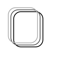 Modern geo rounded rectangle 