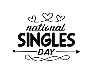 National Singles Day Celebration Graphic Design