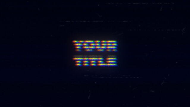 Analog VHS Title Animation for Wide Screen