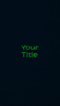 Retro PC Loading Intro Title Animation for Vertical Stories