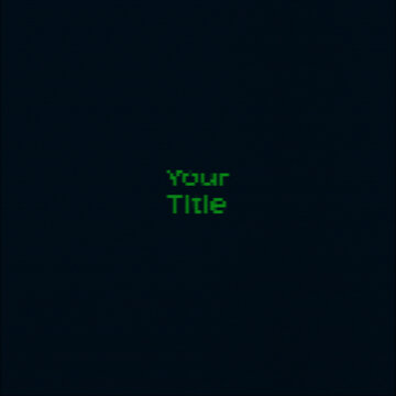 Retro PC Loading Intro Title Animation for Square Posts