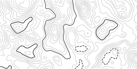 Black and white lines seamless Topographic map patterns, topography line map. Vintage outdoors style. The stylized height of the topographic map contour in lines and contours isolated on transparent.