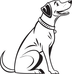 vector illustration of a dog