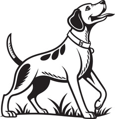 beagle dog vector illustration