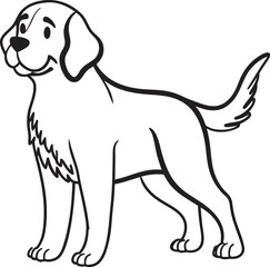 vector illustration of a dog