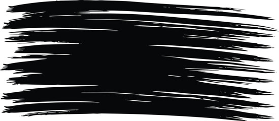 Dynamic Red Brush Strokes and Lines Design on Transparent Background