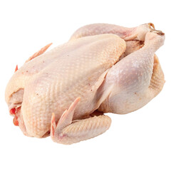 Chicken ready for cooking isolated on transparent background  
