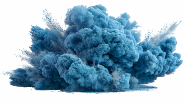 Blue Smoke Explosion Png