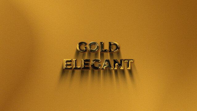 Gold Glossy Elegant Title Animation for Wide Screen