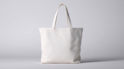 The versatile white tote bag perfect for eco-friendly shopping and everyday use.