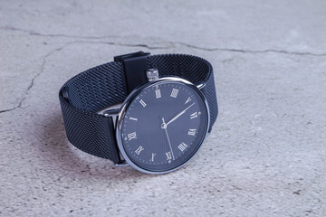 Wrist watch for women on white background