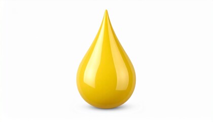 Obraz premium Vibrant Yellow Drop Abstract Wellness Concept.