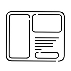 vector illustration of a computer, icon, interface, ui , ux, design, web,  