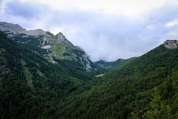 Scenic Julian Alps view, Triglav National park, Slovenia