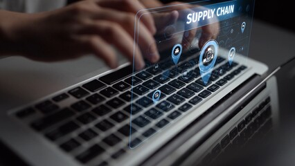 Supply chain processes with data-driven logistics, transportation, and distribution. enhances...