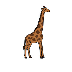 Obraz premium African Savanna Wildlife Illustration