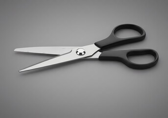 Scissors on white background