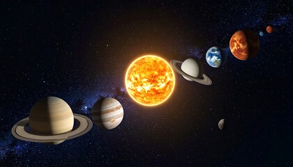 Solar system planets orbiting sun (1)