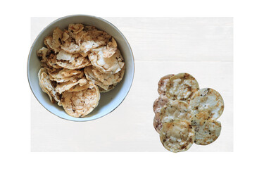 Homemade chocolate chip and oatmeal cookies with milk or coffee on a plate