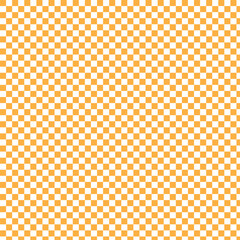 Chess Board Background. Orange & white checkered pattern background.