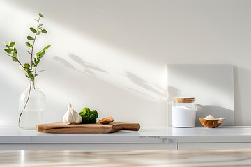 allergen-friendly kitchen, kitchen with allergen-free ingredients and recipe cards for minimal setup