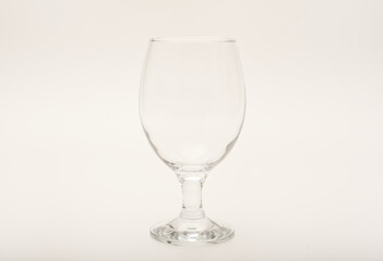 Empty glass glasses. Glassware.