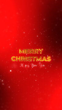Christmas Elegant Title Animation for Vertical Stories