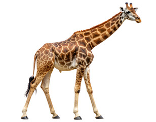 giraffe on white background