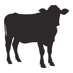 Cow and Calf Silhouette