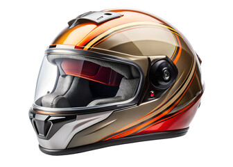 motorcycle helmet isolated on white background