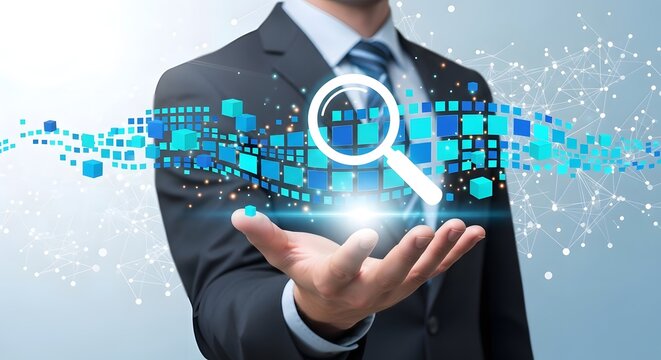 Business search data analysis analytics technology internet information connection network cubes
