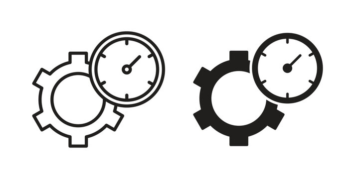 Productivity icons designed in filled, outline, line and stroke style