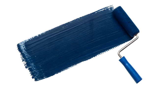 textured dark blue brush stroke isolated on white background 13368050 1