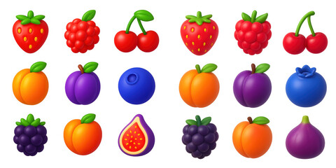 Vibrant Fruit Icons