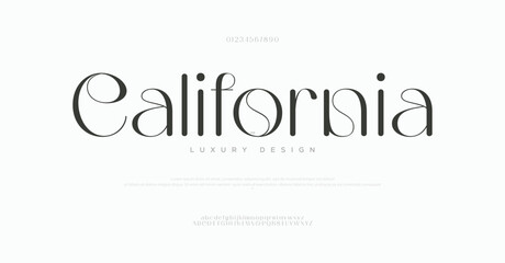California Minimal modern urban fonts for logo, brand etc. Typography minimalist neon urban digital fashion future creative logo font.
