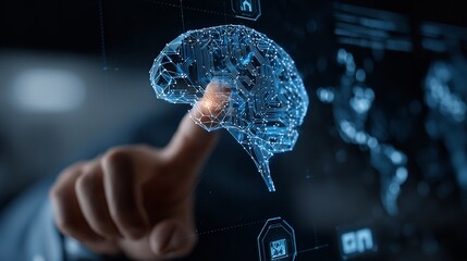 Artificial intelligence AI with machine deep learning

