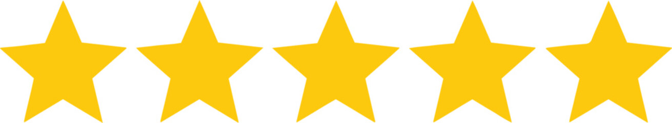 vector illustration of 5-stars