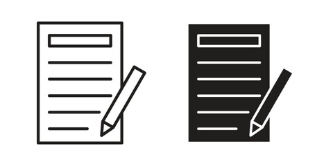 Contract icons designed in filled, outline, line and stroke style