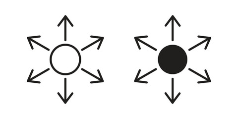 Capacity icons designed in filled, outline, line and stroke style