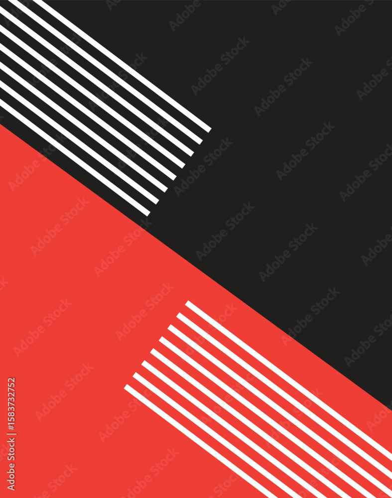 Poster Abstract various shapes lines shapes concept design background. Abstract colorful diagonal lines background. Abstract shapes background. Abstract colorful background. Vector illustration