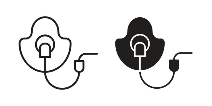 Anesthesia icons designed in filled, outline, line and stroke style