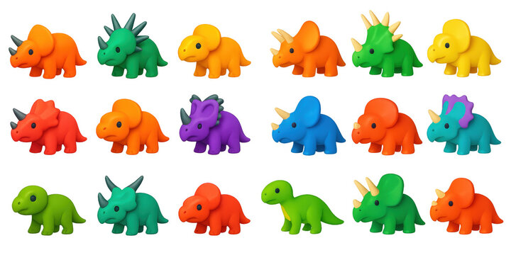 Ceratopsian Dinosaur Icons