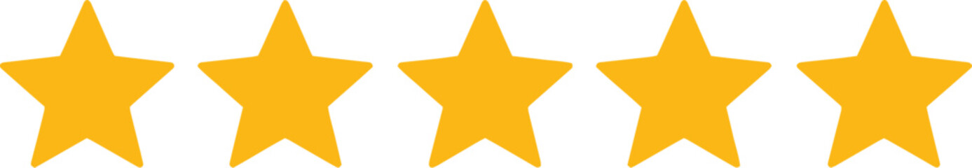 vector illustration of 5-stars