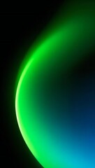 Abstract gradient of neon green and teal blending into deep blue