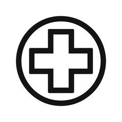 Obraz premium medical cross icon