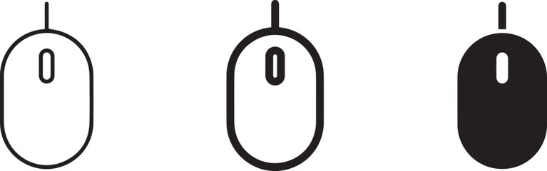 computer mouse office equipment, technology, minimalist,,simple line art mouse shapes,geometric flat design symbols,abstract 