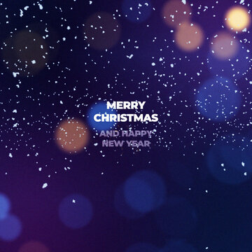 Christmas Snowy Glitch Title Animation for Square Posts
