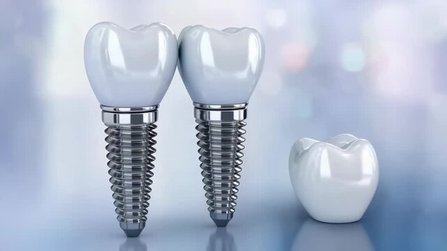 Oral implant: titanium root, gum healing, tooth support, bone fusion, surgical placement, molar restoration, smile recovery, jaw stability, crown attachment, bite strength, dental solution