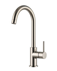 Modern Stainless Steel Kitchen Faucet with Single Lever
