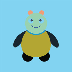 weighted plush toy children toys vector art